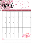 Digital Teacher Planner| April 2024 Cherry Blossoms |Month