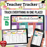 BACK TO SCHOOL Digital Teacher Planner Data Tracker Google Sheets