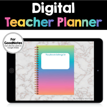 free digital teacher planner goodnotes