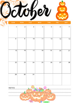 Preview of Digital Teacher Planner| October 2023 Halloween Month & Week Templates