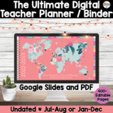 Digital Teacher Planner | Undated Aug-Jul or Jan-Dec | Ult