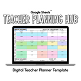 Digital Teacher Planning Hub | Digital Teacher Planner Template
