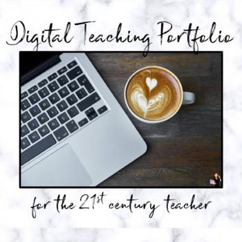 Preview of Digital Teacher Portfolio - EDITABLE