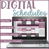 Digital Teacher Schedule | Teacher Organization