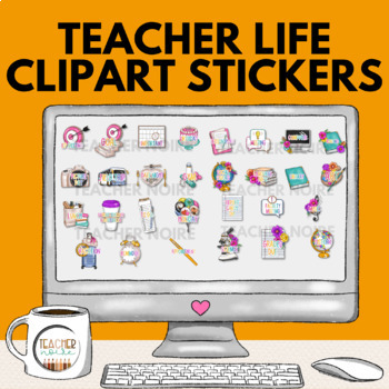Preview of Stickers for Teacher Planner | Digital Stickers for Lesson Plans