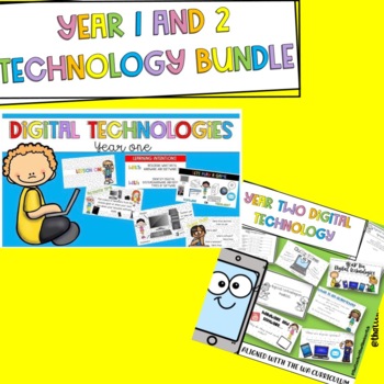 Preview of Digital Technologies Year 1/2 Bundle!