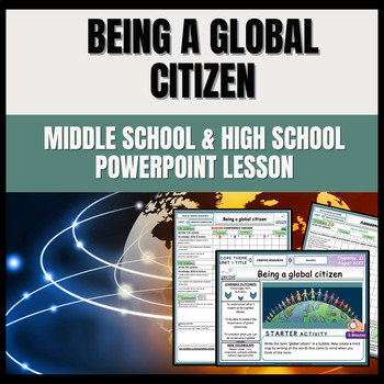 Preview of Being a Global Citizen - Careers Lesson