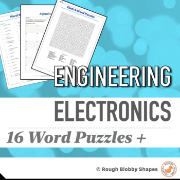 Preview of Engineering - Electronics -  Word Puzzles & Literacy