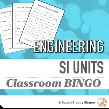 Preview of Engineering - SI Units & Metric - Classroom BINGO