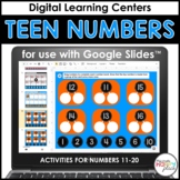 Digital Teen Numbers for Google Slides: 11-20 - Math Centers