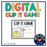 Digital Telling Time to the Hour Clip Cards