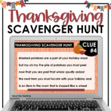 Thanksgiving Scavenger Hunt | Thanksgiving Game Fun NO PREP