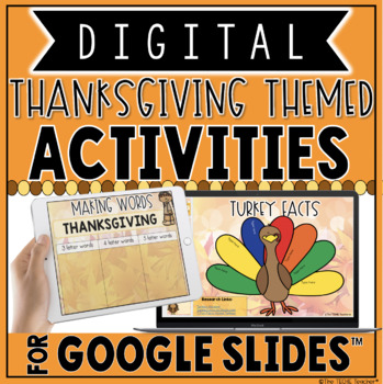 Preview of Digital Thanksgiving Activities in Google Slides™