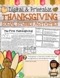 Digital Thanksgiving Social Studies