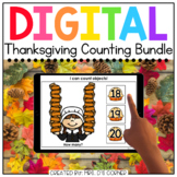 Digital Thanksgiving Themed Counting to 20 Activity Bundle