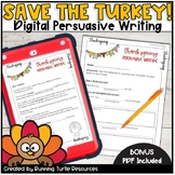 Digital Thanksgiving Turkey Persuasive Writing with Google