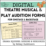 Digital Theatre Audition Form for Plays and Musical Actors