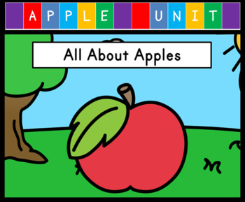 Preview of Digital Thematic Unit - Apples {Distance Learning} - Audio Included!
