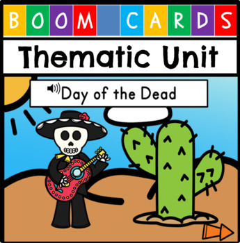 Preview of Digital Thematic Unit - Day of the Dead {Distance Learning} - Audio Included!