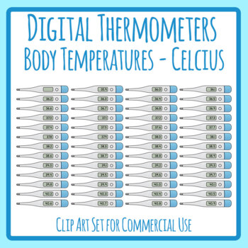 sick thermometer clip art