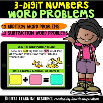 Preview of Digital Three-digit Numbers Addition and Subtraction within 1,000 Word Problems