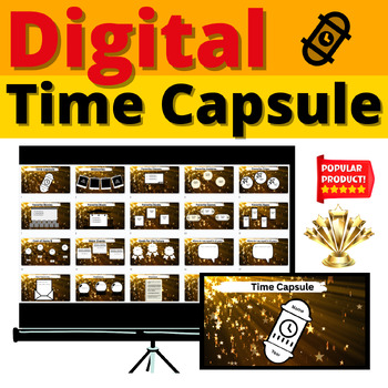 Preview of Digital Time Capsule Activity for the End of School Year Resource Summer