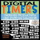 Digital Timers - Simple Black and White