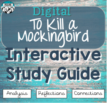 Preview of Digital To Kill a Mockingbird Interactive Notebook