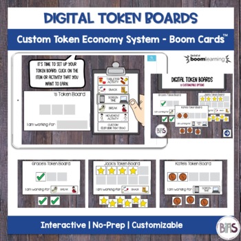 Preview of Digital Token Board | Custom Token Economy System | Boom Cards