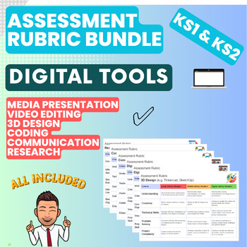 Preview of Digital Tools Assessment Rubric - Bundle