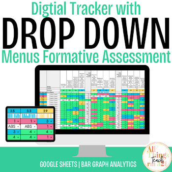 Preview of Digital Tracker with DROP DOWN Menu! ANY Grade ANY Class! EASY & QUICK!