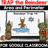 Digital Trap the Reindeer Area and Perimeter Activity for 
