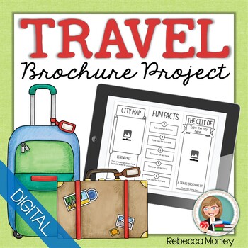 Preview of Travel Brochure Research Templates for Google Slides™