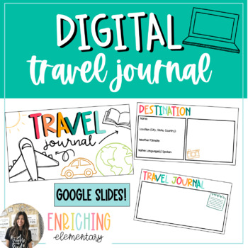 Preview of Digital Travel Journal for Kids