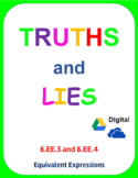 Digital Truths and Lies - Equivalent Expressions (6EE3 and 6EE4)