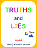 Digital Truths and Lies - Identify Arithmetic Patterns (3.OA.D.9)