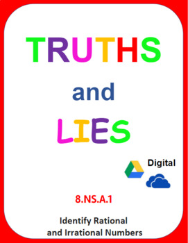 Preview of Digital Truths and Lies - Identify Rational and Irrational Numbers (8.NS.A.1)