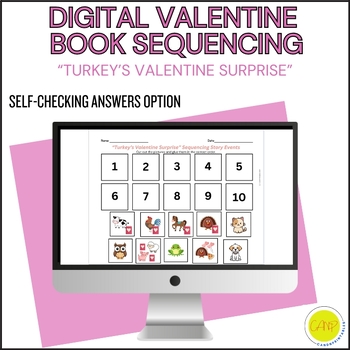Preview of Digital "Turkey's Valentine Surprise" Companion Sequencing, Narrative Retell