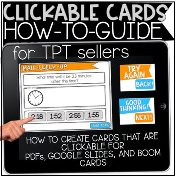 Preview of Digital Tutorial: How to Create Clickable PDFs, Google Slides, Boom Cards