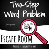 Digital Two Step Word Problem Breakout Escape Room - December