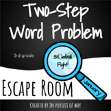 Digital Two Step Word Problem Breakout Escape Room - January