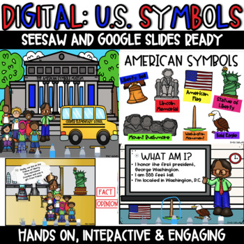 Preview of Digital:U.S. Symbols - Seesaw - Google Slides - PowerPoint