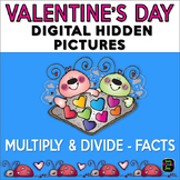 Digital Valentine Hidden Picture | Multiplication Division