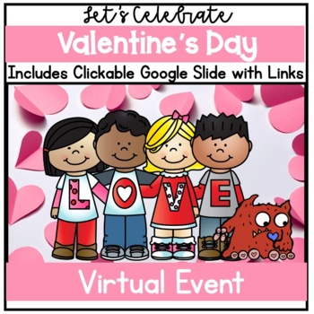 Preview of Digital Valentine's Day Activities, Google Slides, Party Fun