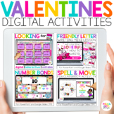 Digital Valentine's Day Activities for Math & Reading & Writing