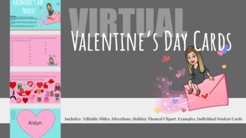 Preview of Digital Valentine's Day Cards, Virtual Valentine's Day Cards, Valentine Party