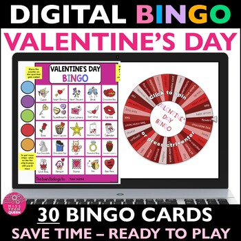 Digital Valentine's Day Games BINGO by Miss Tech Queen | TpT