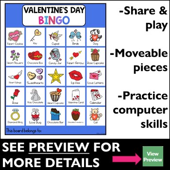 Digital Valentine's Day Games BINGO by Miss Tech Queen | TpT