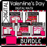 Digital Valentine's Day Math BUNDLE: Distance Learning