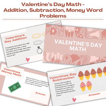 Preview of Digital Valentine's Day Math - (High School Mild/Moderate Special Education)